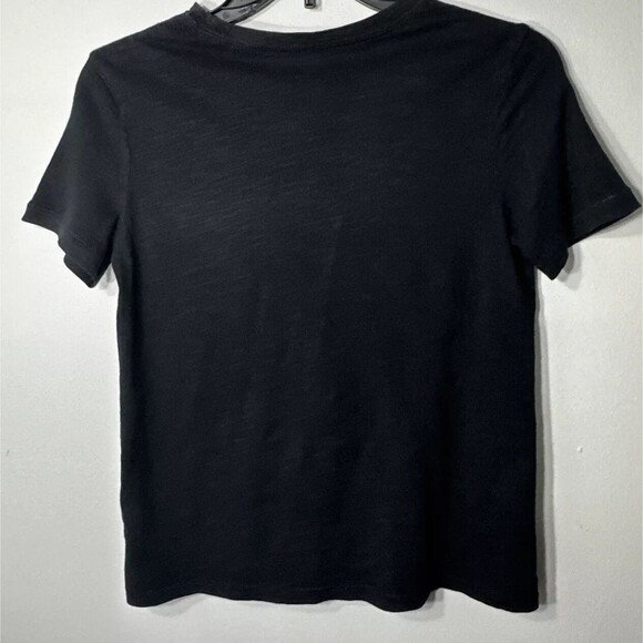 Gap Kids Shirt Boy's Sz M 8-9 Black Pocket Cotton Casual Crew Neck Short Sleeve - Picture 5 of 10